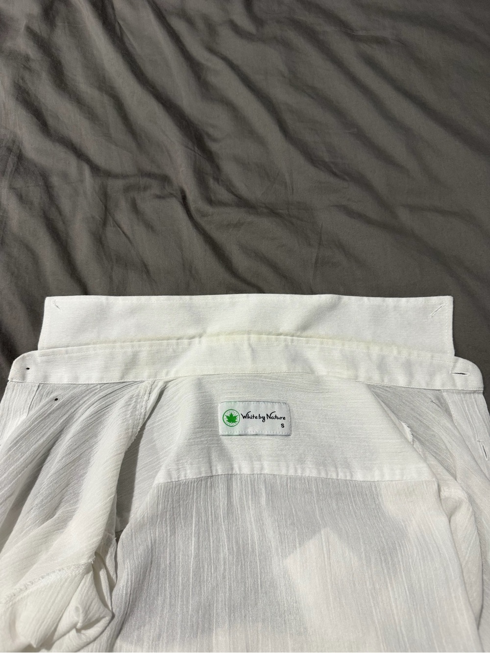 White by Nature Linen Short Sleeve Button Down Shirt - Picture 4 of 4